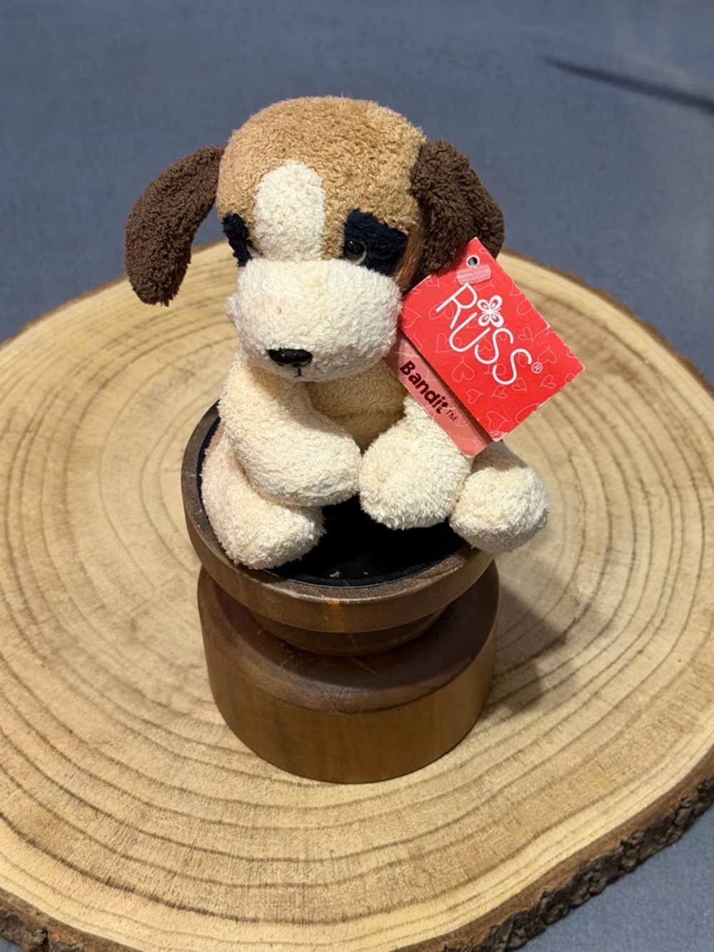 Russ “Bandit” Plush Puppy Dog Toy NWT Vintage